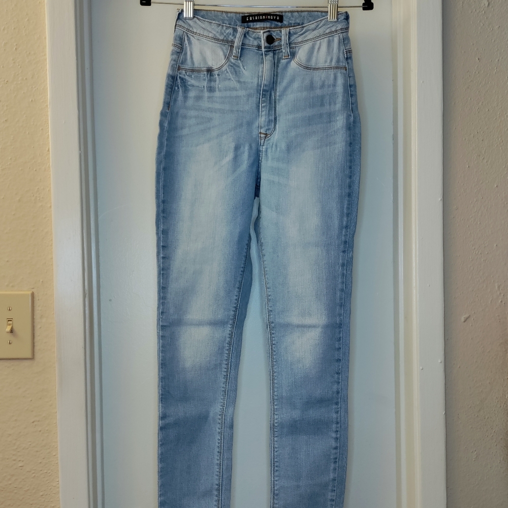 Fashion Nova Light Wash High-Waisted Skinny Jeans